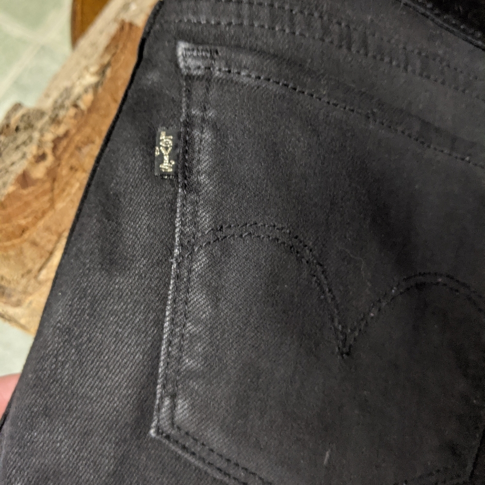 LEVI’S 710 Super Skinny Black Denim, jeans size 25 - Picture 6 of 14